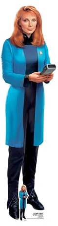 Star Cutouts SC4830 Star Trek Beverly Crusher Lifesize Cardboard Cutout 174cm – Gates McFadden Voyager Display for Fans & Collectors