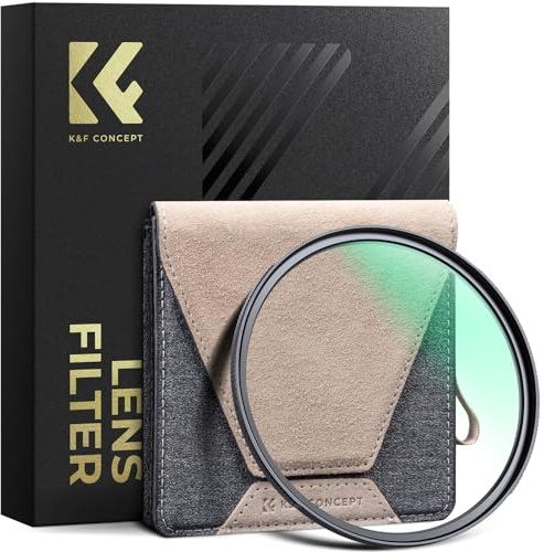 K&F CONCEPT 95mm UV Filter with Brass Frame Ultraviolet Lens Protection | High Transmittance Ultra-HD Low Reflection Optical Glass for Telephoto Lenses, Nano-X PRO Series FV901