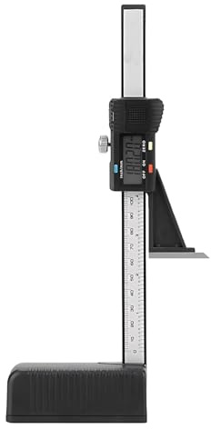 Elektronischer Höhenmesser mit Digitalanzeige, Messwerkzeug mit hoher Genauigkeit, verstellbarem Arm und stabiler Befestigungsbasis, ideal für professionelle und DIY Projekte