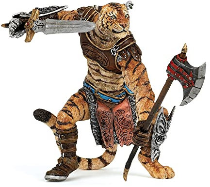 Papo - Mutant Tiger Figurine - Fantasy Creature Toy for Kids Age 3+ - Hand-Painted Medieval Monster - Durable Plastic Collectible - Gift Idea - Detailed Fantasy Figure - 38954