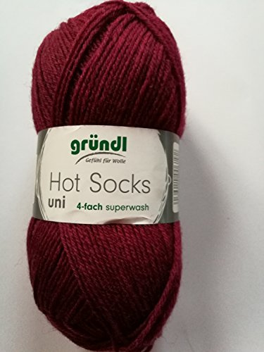 Grundl Hot Socks 50g FA.19 dunkelrot