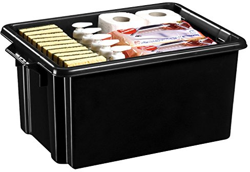CEP Stapelkasten Maxi 32 L umweltfreundlich HW046R schwarz