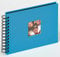 walther design Fotoalbum oceanblau 23 x 17 cm Spiralalbum mit Cover-Ausstanzung, Fun SA-109-U