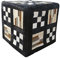 Zerimar Puff Hocker | Premium Kuhfell Ausgekleidet | Maßnahmen: 45x45x45 cms | Hocker Küche | Vorzimmer Hocker | Hocker Leder