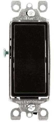 Leviton 5603–2 15 Amp, 120/277 Volt, Decora Wippe 3-Wege-AC leise Schalter, privaten Klasse, Erdung, braun