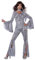 California Costumes Damen Foxy Lady Disco Kostüm, Weiß, Schwarz, S