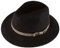 Alpenleder Fedora Hut Siena | Handgefertigter Wollhut Filzhut Wollfilzhut Hut Hat Herren (S (55-56 cm), Black)