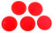 Sharplace 5 Stück Air Hockey Ersatz Pucks, 50mm / 60mm - Rot, 60mm
