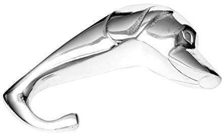 Brillibrum Design Wandhaken Pferd Kleiderhaken Hund Aus Aluminium Garderobenhaken (Hund - groß)