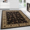 Teppium Kurzflor Teppich Wohnzimmer 300x400 cm Schwarz Vintage Look - Orientteppich Waschbar, Orientalisch Design, Pflegeleicht und Weich - Ideal für Schlafzimmer, Esszimmer und als Küchenteppich