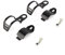 Keenso 2 Teile/para Motorrad Blinker Halterung, Universal Blinker Gabelhalterung, 30-43mm Metall Gabelverlagerungsklammern, SchwarzModifikation der Autolampe