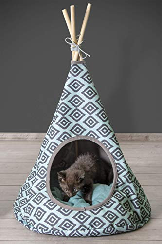 Karlie Katzenzelt Tipi L: 50 cm B: 50 cm H: 70 cm mint