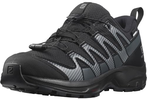 Salomon XA Pro V8 Climasalomon Waterproof Kinder Outdoor-Schuhe, Präzise Passform, Grip in jedem Gelände, Sportlicher Look, Black, 39