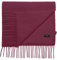 Bovari Kaschmir Schal Damen – 100% Kaschmir/Cashmere – Premium Qualität – 180 x 31 cm - viele Farben (Wein-Rot)