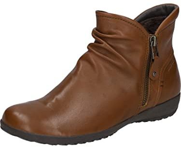 Josef Seibel Damen Klassische Stiefeletten Naly 41,Weite G (Normal),uebergangsschuhe,uebergangsstiefel,reißverschluss,Braun (Cognac),39 EU