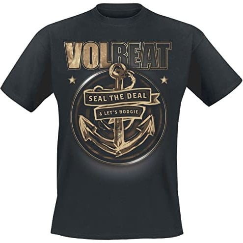 Volbeat Anchor Männer T-Shirt schwarz M 100% Baumwolle Band-Merch, Bands, Nachhaltigkeit