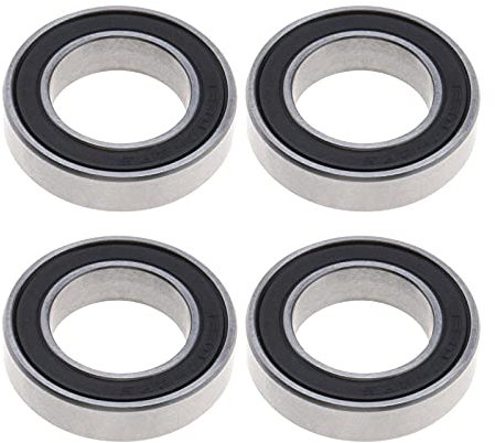 EMSea 4 Stück 18x30x7mm Fahrrad Radnabe Lager Stahllager Tief Rillen Kugellager MR18307-2RS 18307-LBLU für MTB/Road/BMX Fahrrad