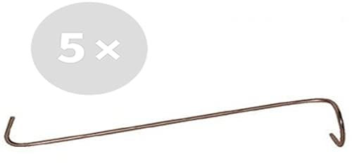 5 STK. SMOKI Edelstahl Räucherhaken - eindrehbar für Forelle, Aal und Co,