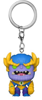 Funko Pop! Keychain: Monster Hunters - Thanos - Marvel Comics- Mini-Figurine en Vinyle à Collectionner Porte-clés Fantaisie - Cadeau de Noël - Idée de Cadeau - Produits Officiels