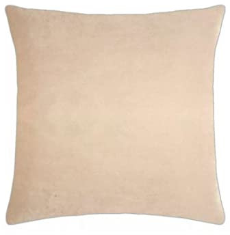 pad - Kissenhülle, Kissenbezug - Elegance - Samt - 100% Polyester - Farbe: Natural/beige - 50 x 50 cm