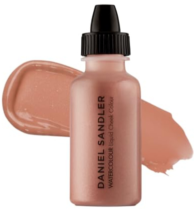 Daniel Sandler WATERCOLOUR LIQUID ILLUMINATOR 'ELEGANCE' 15ml – Liquid Shimmer Makeup, Highlighter – Oil-Free, Lightweight, Buildable & Long-Lasting for Cheeks, Lips & Eyes