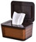 Wipes Holder, Wipes Dispenser with Lid, Pouch with Lid, Baby Wipes Case Keeps Wipes Fresh， Wipe Container Regular Storage Case Box(Brown,1P)