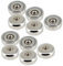 10 Stück Neodym Magnete mit Gewinde M4 Loch Bohrung 20mm Topfmagnete Extra Stark 12KG Mit Innengewinde Schraubbar Flachgreifer Magnet Rund Gewindebohrung