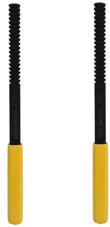 Beufee Juego de limas de Rosca de 2 uds, Herramienta de reparación de roscas de Tornillo, restaurador de roscas externas, Archivo de Cazador de roscas métrico y estándar
