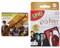 Mattel Games HDC60 - PICTIONARY AIR Harry Potter, Zeichenspiel für die ganze Familie, ab 8 Jahren & FNC42 - UNO Harry Potter Kartenspiel, Kinderspiele und Familienspiele ab 7 Jahren