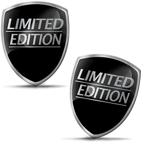 Biomar Labs 2 x 3D Gel Adesivi Silicone Argento Limited Edition Auto Moto Bicicletta Finestra Telefono Laptop PC Tablet Porta KS 93