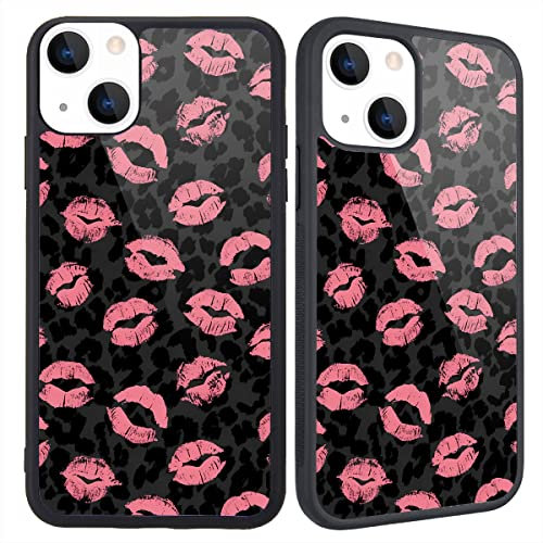 MAYCARI Funny Red Lips Pattern Compatible with iPhone 11 Pro Max Case for Women Girls, Hard Back Cover with Urban Design Soft TPU Bumper Protective Phone Case