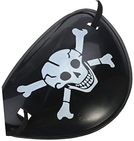 jojofuny Piraten-patch Ein Augenschädelfleck Piraten-augenklappen-gastgeschenke Einzelnes Auge Kapitän Augenklappe Auge Für Faules Auge Eine Augenklappe Piratenauge Kleidung Kind Monokular