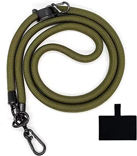 HIRANE Thick Rope Cell Phone Lanyard Spacer, Anti Theft Phone Strap, Adjustable Crossbody Phone Strap, Universal Crossbody Patch Phone Lanyards, for All Smartphone (14)