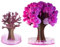 THUCHENYUC Magischer Sakura-Baum, Magischer Wachsender Baum Papier-Sakura-Kristall-Bäume Magischer Sakura-Weihnachtsbaum Magischer Wachsender Kristall-Weihnachtsbaum (Color : B)