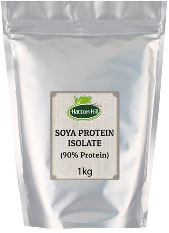 SOYA Protein Isolate (90% Protein) 1kg by Hatton Hill, Unflavoured, Vegan Protein Shake