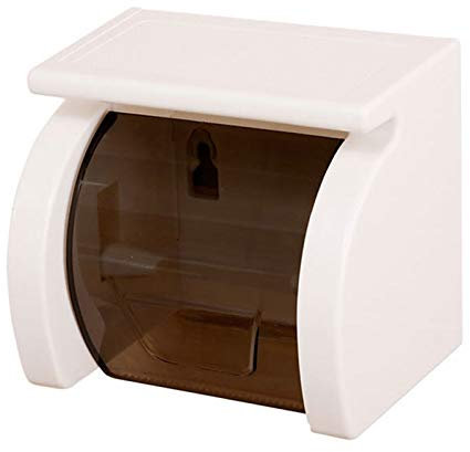 Chnegral Boîte à papier toilette tube de papier toilette sans perforation étanche porte-rouleau ventouse