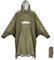 ANYOO Wasserdichter Regenponcho Winddichter Regenmantel mit Seitlichem Reißverschluss, Leichter Regenjacke mit Verstellbaren Ärmeln für Outdoor Wandern Radfahren, Einheitsgröße, Armee Grün