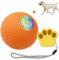 Litinliv Balle Intelligente pour Chiens avec télécommande,Balle motorisée rotative à 360°,Balle Interactive pour Chiots,Roulement Automatique avec Lumière LED,pour Chiot,Chat