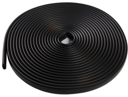 Quest Hochwertiger PVC-Handlauf für Treppen und Geländer 40x8mm – Schwarz, 20m