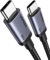 UGREEN Câble USB C ver USB C 60W PD Charge Rapide Nylon Tressé Compatible avec iPhone 16 Plus Pro Max 15 Galaxy S24 Plus Ultra S23 A55 A35 Pixel 9 8 Pro iPad Pro Air MacBook Pro PS5 Manette (0.5M)