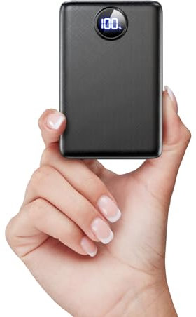 Power Bank, 22.5W Mini PowerBank 15000mAh(USB-C Input & Output), PD 3.0 QC 3.0 Externe Handyakkus mit LED Display, Kompatibel mit iPhone 16 15 14 13 12 Pro Max