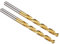 PATIKIL Brocas de 5.7 mm, Acero de Alta Velocidad M42 con 8% Cobaldo, Vástago Recto Jobber 135°, Recubierta de Nitruro de Titanio (TiN) para Acero Inoxidable y Metales Duros - Paquete de 2