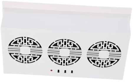 Cabilock ventilateur de voiture ventilateur automobile ventilateur de refroidisseur de voiture climatiseurs portables pour voiture climatiseur portatif de voiture solaire abdos blanche