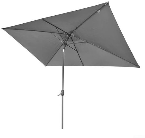 Housse de parasol en polyester 2 x 3 m pour différents décors extérieurs (gris)