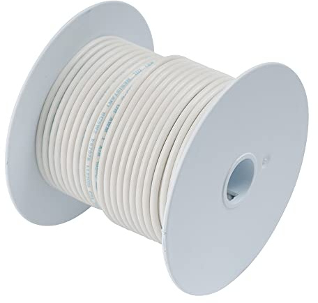 ANcor White 6 AWG Tinned Copper Wire - 100'