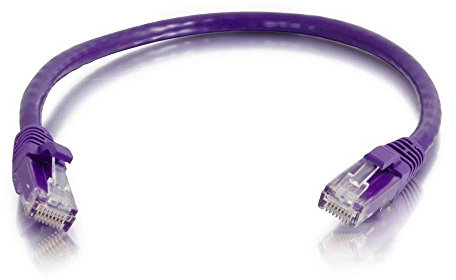C2G 83659 1M Purple Cat5e Ethernet RJ45 High Speed Network Cable, LAN Lead Cat5e Unshielded PVC UTP Patch Cable