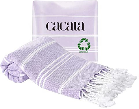 Cacala Hand Face Turkish Towel Pestemal 60 X 90 cm Peshtemal Fouta Kitchen Baby Care by Lilac