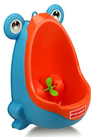 Foryee Urinoir d'apprentissage grenouille pour garçon avec cible rotative