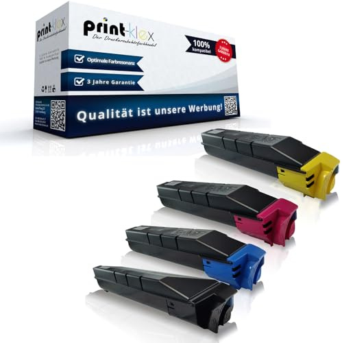 4X Print-Klex Tonerkartuschen kompatibel für Copystar CS 4550ci CS 4551ci CS 5550Ci CS 5551ci Kyocera TASKalfa 4550ci 4550cig 4551ci 5550ci 5550cig 5551ci TK-8505 TK8505 BK C M Y - Eco Office Serie