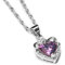 Spirit of Avalon Anhänger Herz Edelstein Amethyst, mit Kette, 925 Sterling Silber - Liebe Verlobung Hochzeit Geschenk Energie